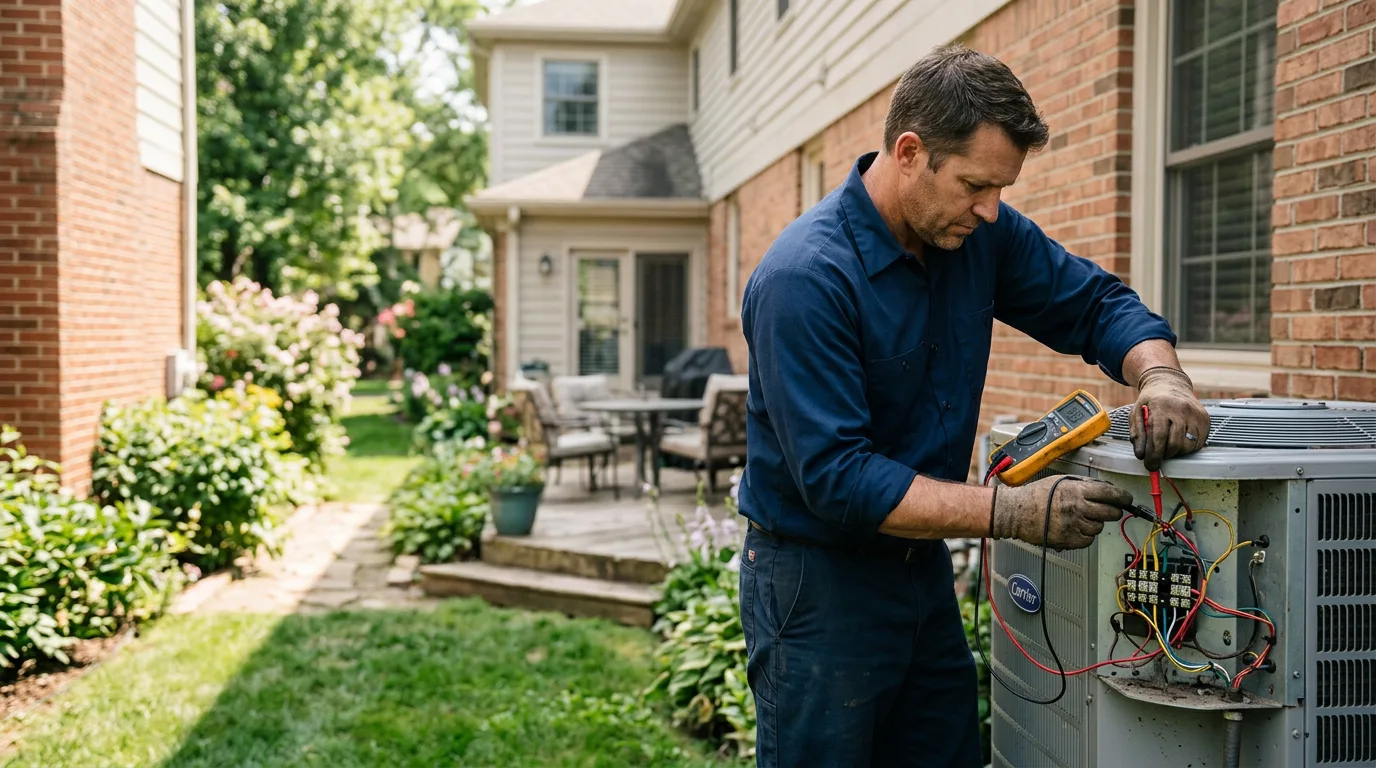 HVAC technician working near Poth, TX